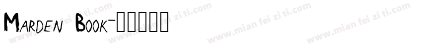 Marden Book字体转换